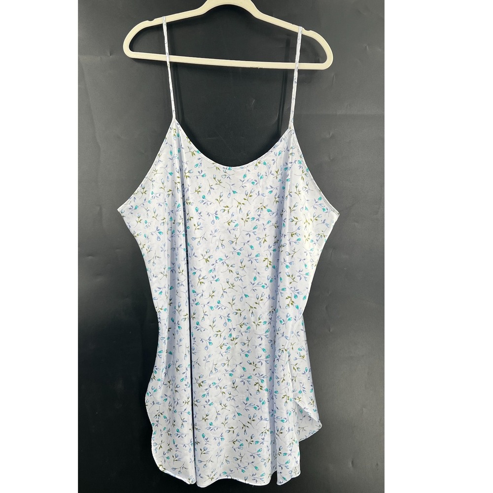 vintage‎ y2k satin lingerie babydoll top floral cacique feminine plus 26 28